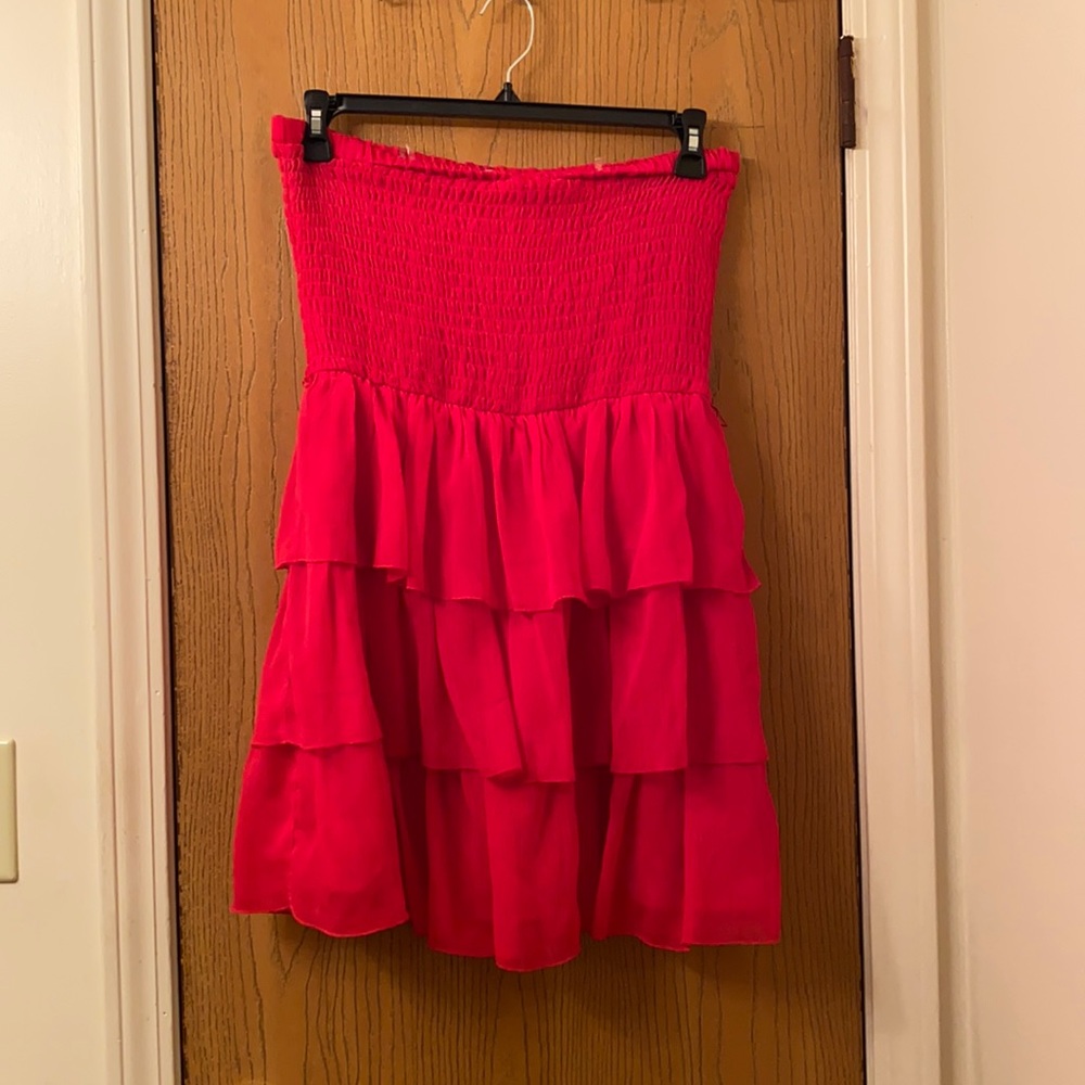 Olsenboye Red Strapless Dress
